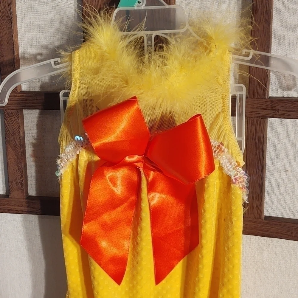Art Store The  Competitor QUACK QUACK DUCK Leotard and Duck Beak Headpiece Sz SC
